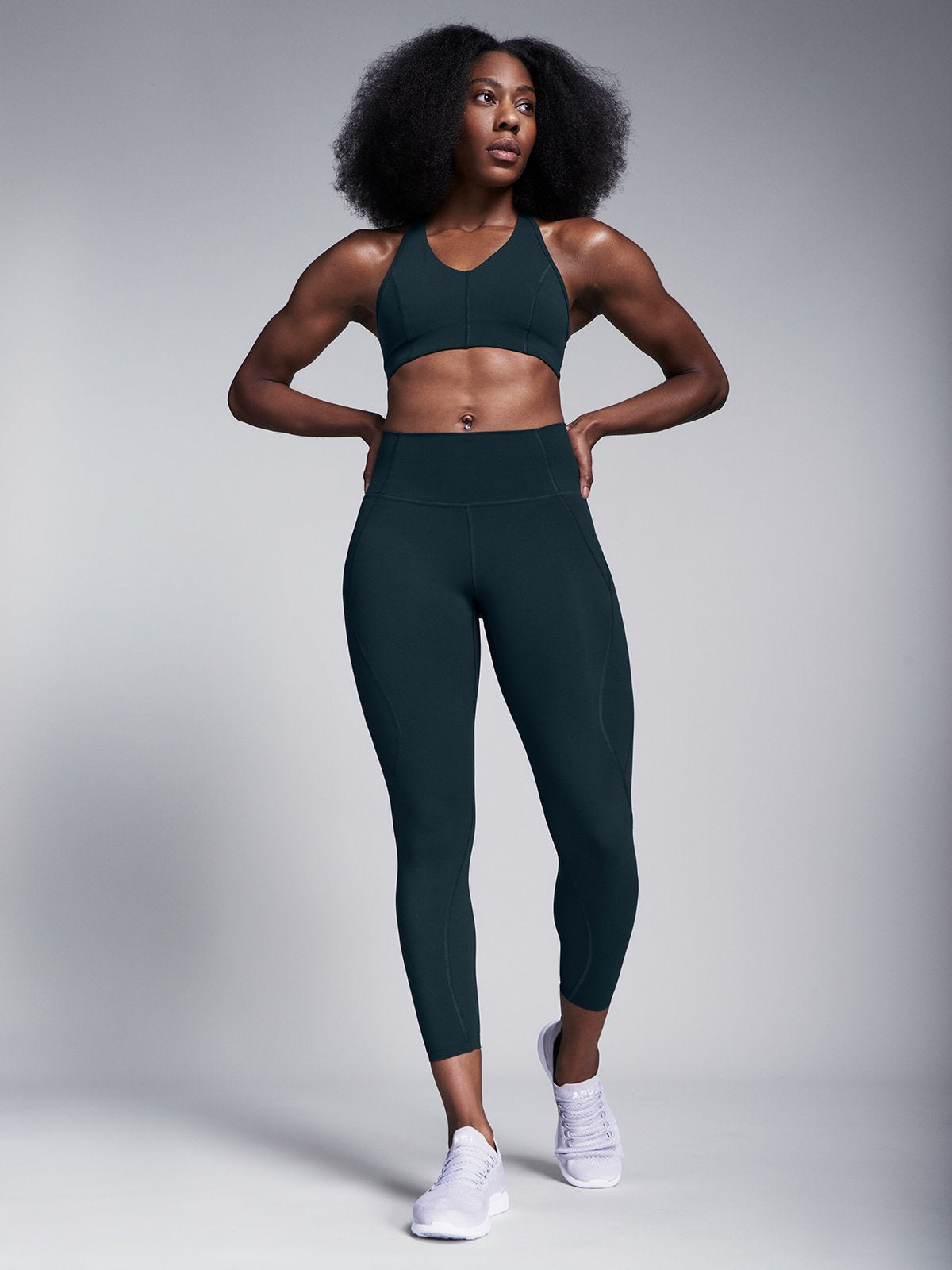Zenith Leggings in Dark Green