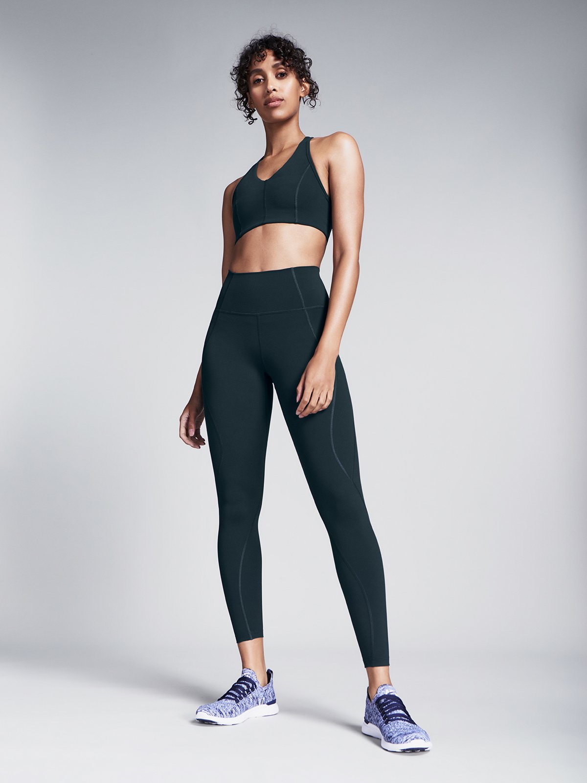 Zenith Leggings in Dark Green